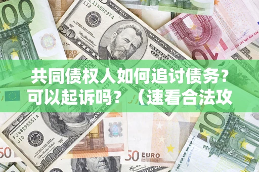 济南共同债权人如何追讨债务？可以起诉吗？（速看合法攻略）