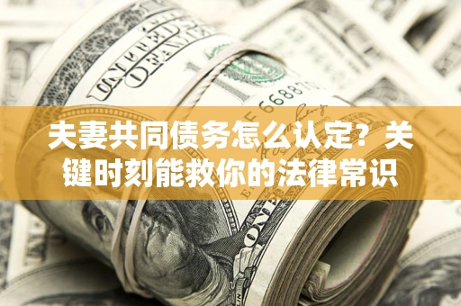济南夫妻共同债务怎么认定？关键时刻能救你的法律常识