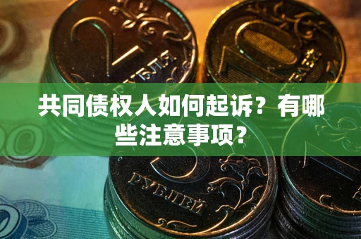 济南共同债权人如何起诉？有哪些注意事项？